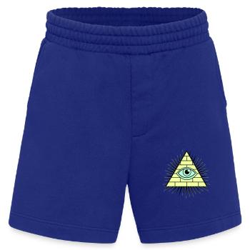 Pyramide des Illuminati - Short bio épais fabriqué en UE - Iconic Blue - Devant