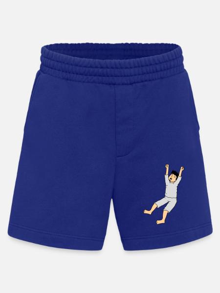 Man in pajamas - Heavyweight Shorts - made by SPREAD - Iconic Blue