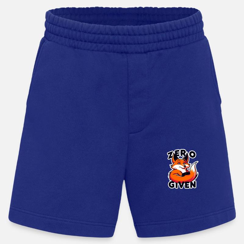 Zero Given - Fox Illustration - Heavyweight Shorts - made by SPREAD - Iconic Blue