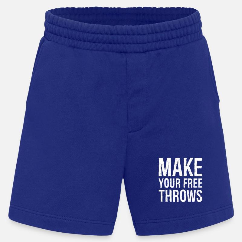 make your free throws - Heavyweight Shorts - made by SPREAD  - Iconic Blue