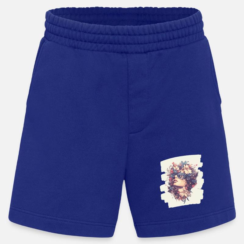 Spring Spring Beginning Flowers - Heavyweight Shorts - made by SPREAD  - Iconic Blue