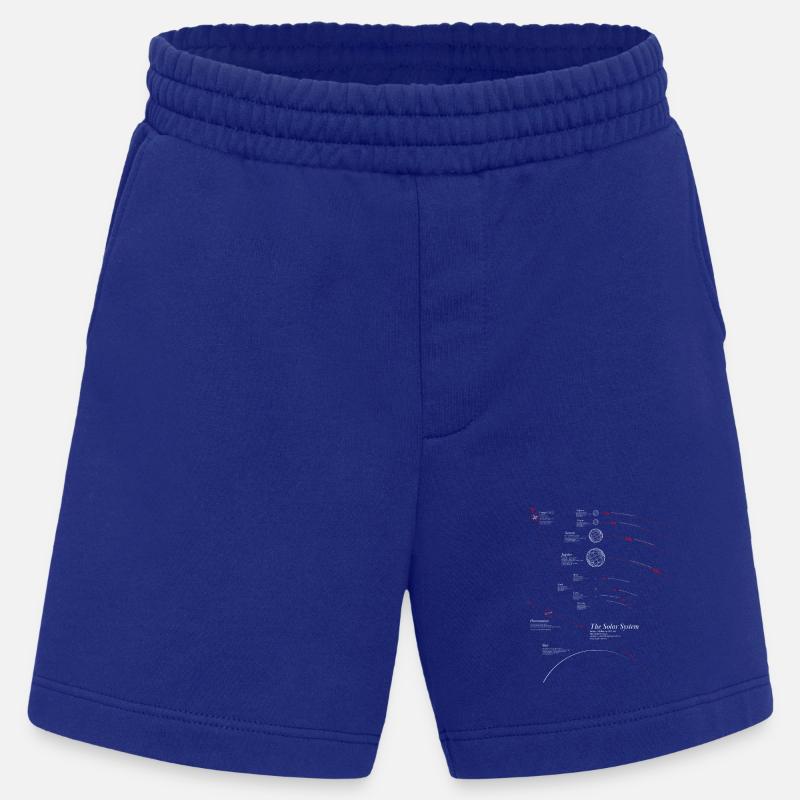Solar System Infografik - Heavyweight Shorts - made by SPREAD  - Iconic Blue