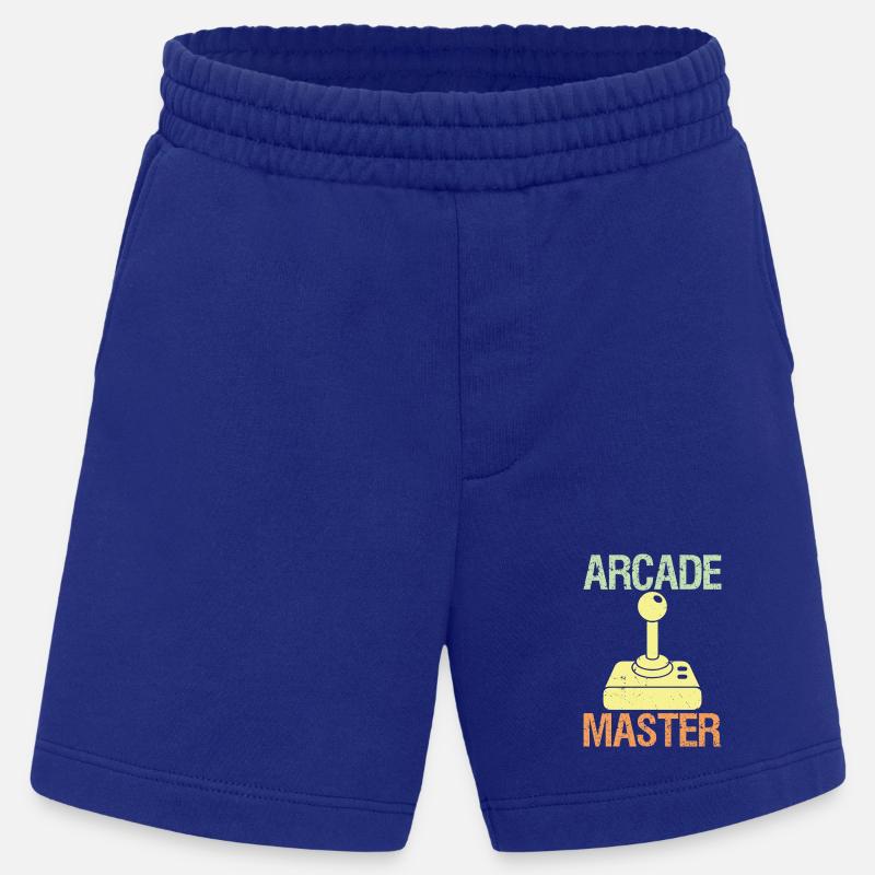 Arcade Master Classic Controller Retro Gaming  - Heavyweight Shorts - made by SPREAD  - Iconic Blue