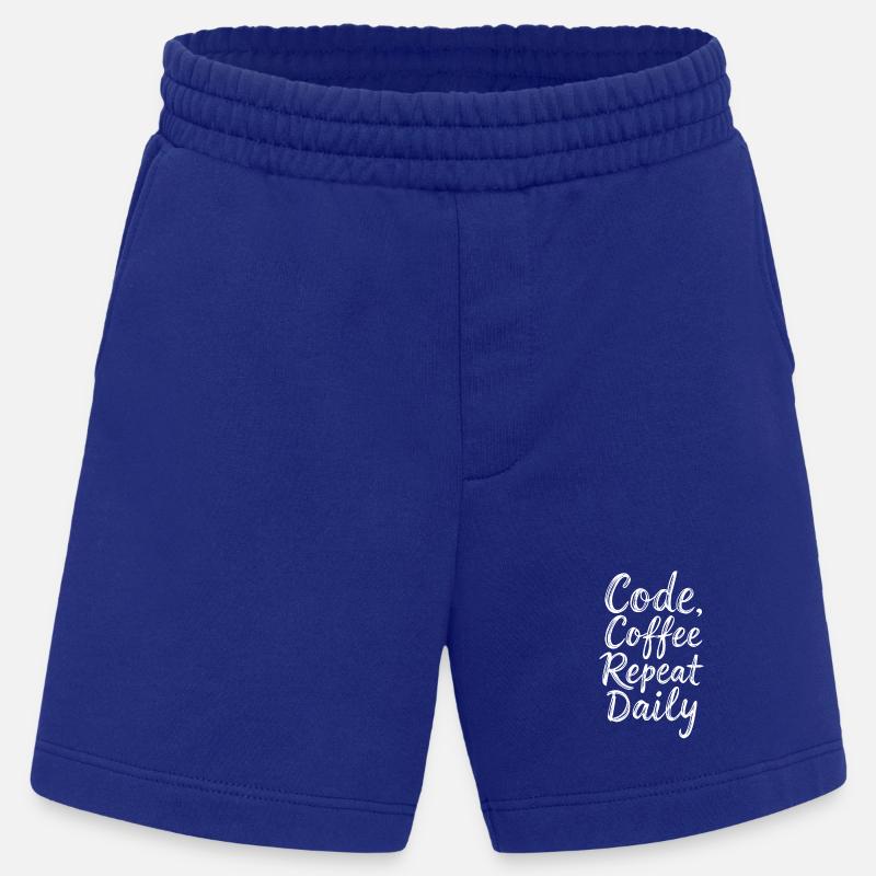 Code Sleep Debug Repeat Programmer Shirt - Short bio épais fabriqué en UE - Iconic Blue