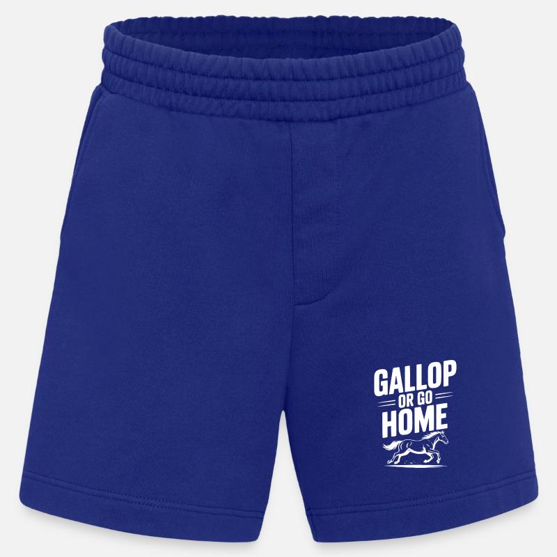Galoppieren oder nach Hause gehen - Heavyweight Shorts - made by SPREAD  - Iconic Blue
