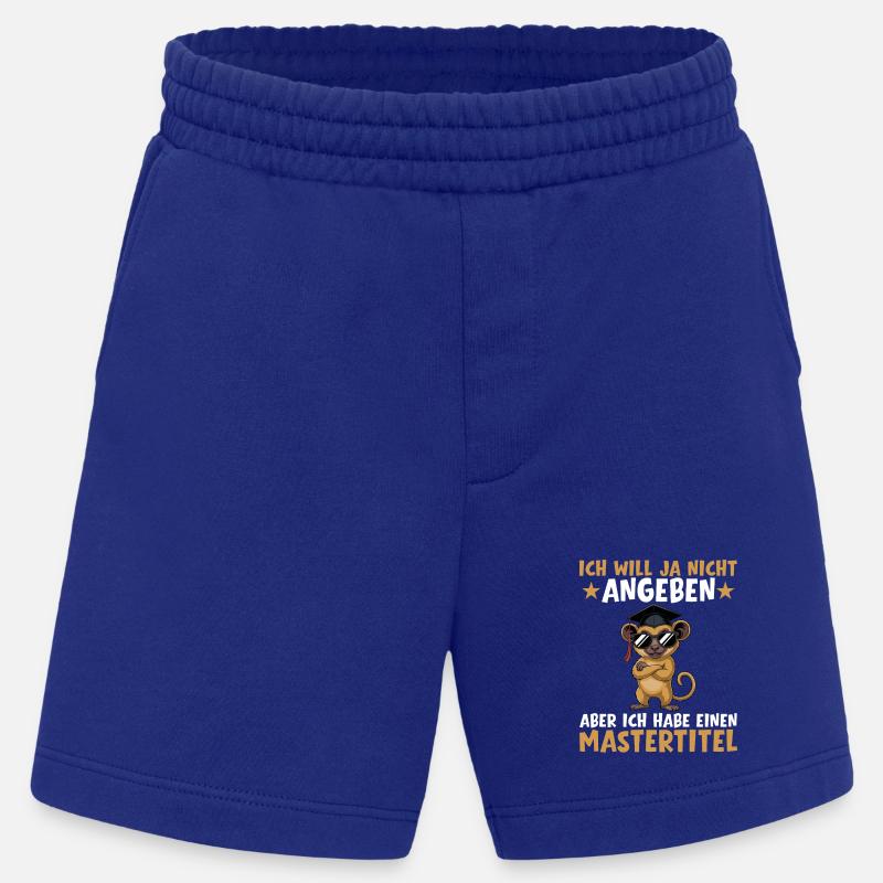 Mastertitel Studium bestanden Masterprüfung - Heavyweight Shorts - made by SPREAD - Iconic Blue