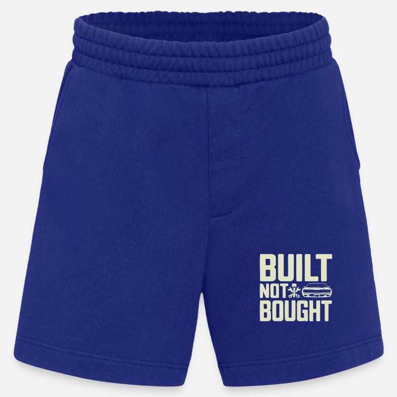 Built Not Bought Schrauber Statement - Heavyweight Shorts - made by SPREAD - Iconic Blue