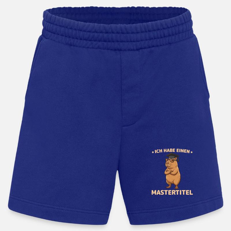 Master 2026 Capybara Master's Exam Passed - Heavyweight Shorts - made by SPREAD - Iconic Blue