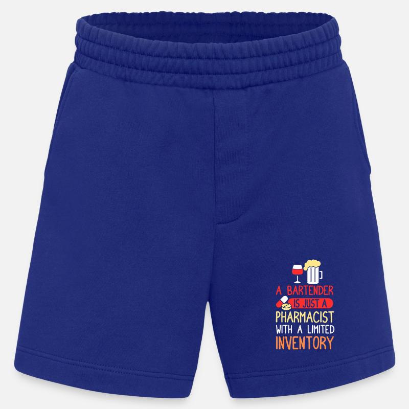 bartender waiter bartender bartender - Heavyweight Shorts - made by SPREAD  - Iconic Blue