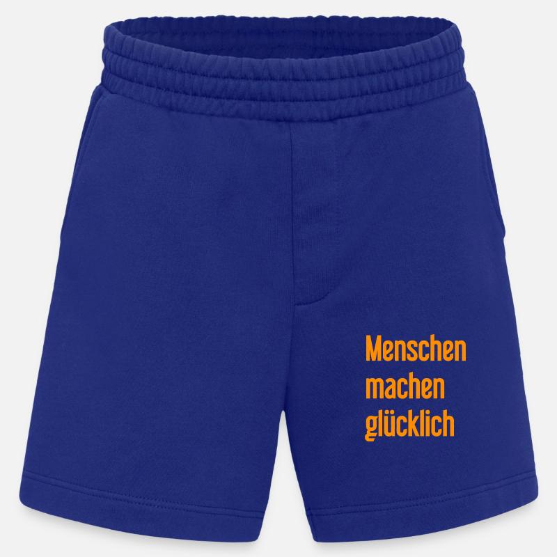 Menschen machen glücklich – Positives Statement - Heavyweight Shorts - made by SPREAD  - Iconic Blue