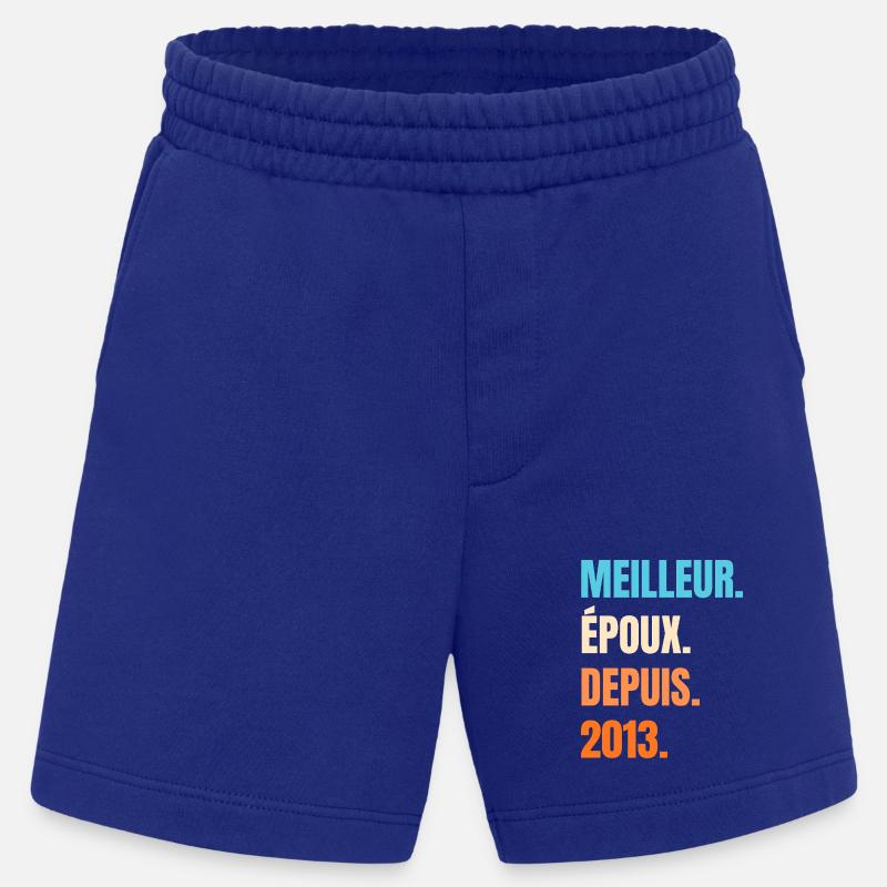 Bester Ehemann seit 2013 Geschenk-Ehemann - Heavyweight Shorts - made by SPREAD  - Iconic Blue
