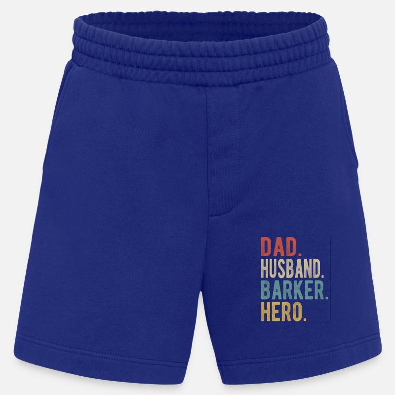 Barker Papa Ehemann Held - Heavyweight Shorts - made by SPREAD  - Iconic Blue