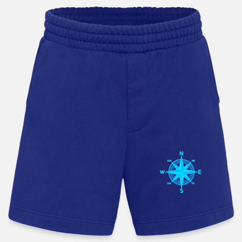 maritim Windrose Kompass Seefahrt Seemann - Heavyweight Shorts - made by SPREAD  - Iconic Blue