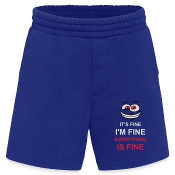 Tout va bien devis - Short bio épais fabriqué en UE - Iconic Blue - Devant