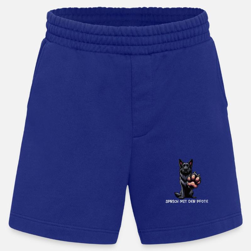Sprich mit der Pfote Schwarzer Schäferhund  - Heavyweight Shorts - made by SPREAD  - Iconic Blue