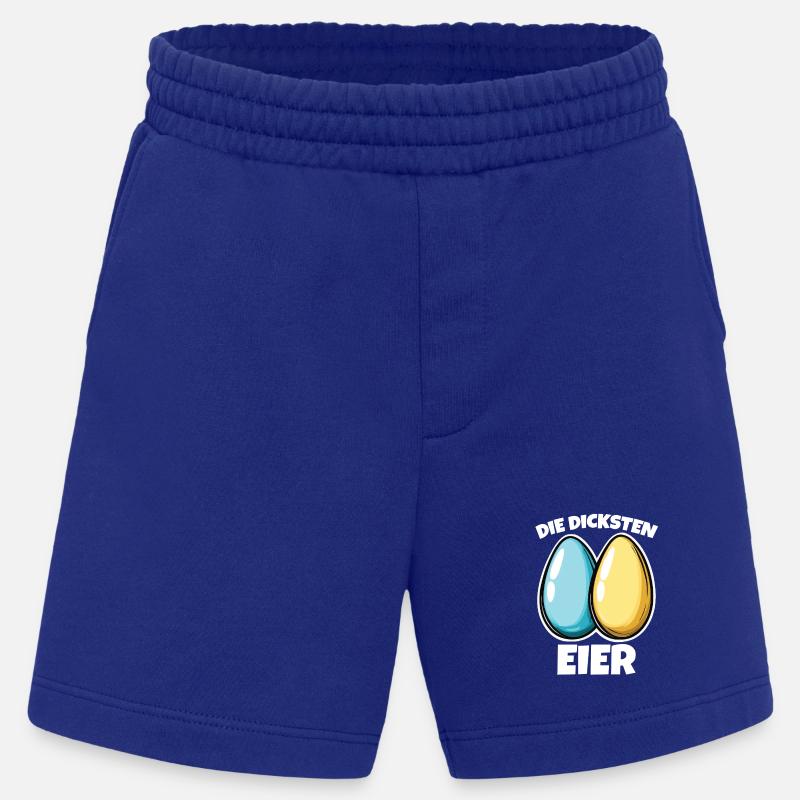 Dicke Eier die dicksten Eier Ostereier - Heavyweight Shorts - made by SPREAD  - Iconic Blue
