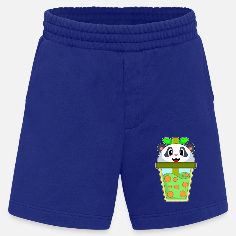 Panda Bubble Tea - Heavyweight Shorts - made by SPREAD  - Iconic Blue