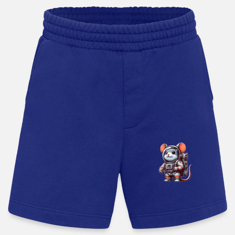 Mouse Astronaut Space Universe Sci-Fi - Heavyweight Shorts - made by SPREAD  - Iconic Blue