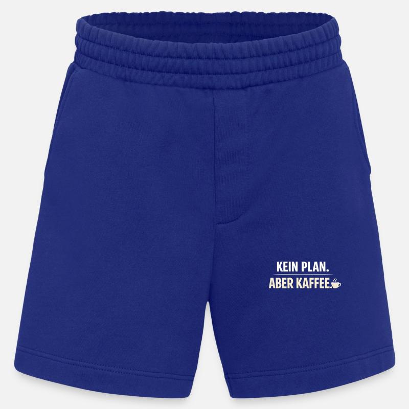 Pas de plan sauf le café - Short bio épais fabriqué en UE - Iconic Blue