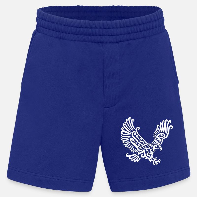 Aigle blanc - Short bio épais fabriqué en UE - Iconic Blue