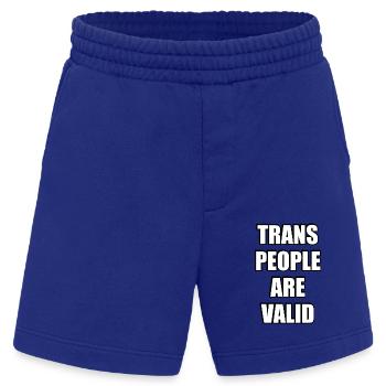 Trans-Personen sind gültig - Heavyweight Shorts - made by SPREAD  - Iconic Blue - Vorne