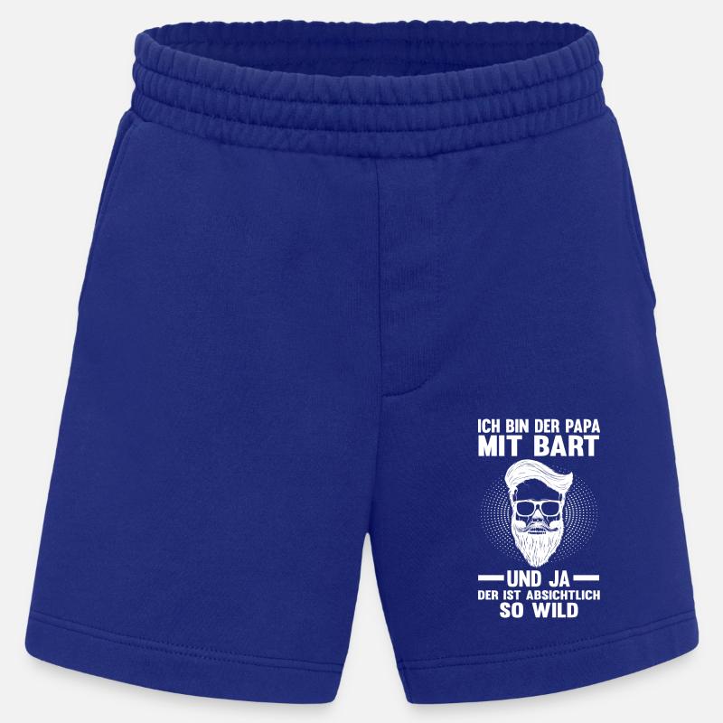 Papa Mit Bart - Heavyweight Shorts - made by SPREAD  - Iconic Blue