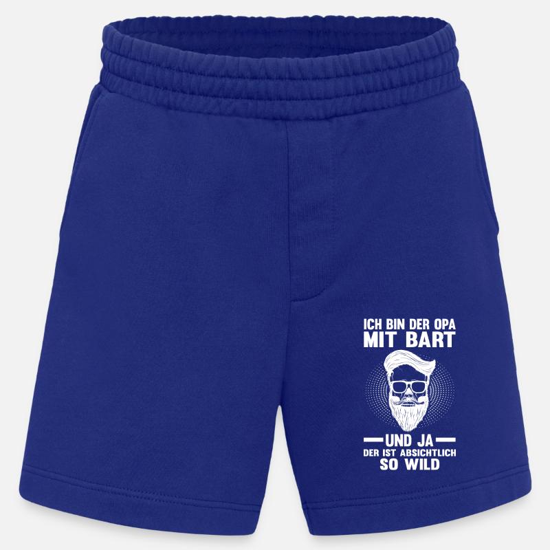 Opa Mit Bart - Heavyweight Shorts - made by SPREAD  - Iconic Blue