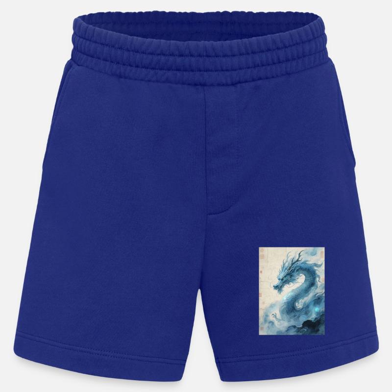Der Erste Wind: Blauer Drache – Wiederbelebung - Heavyweight Shorts - made by SPREAD  - Iconic Blue