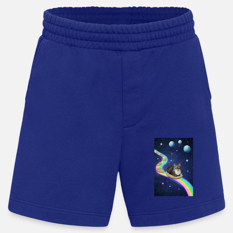 Chat mignon dans l’espace - Short bio épais fabriqué en UE - Iconic Blue
