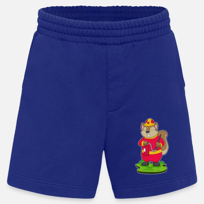 Squirrel Firefighter Fire Hose - Heavyweight Shorts - made by SPREAD  - Iconic Blue