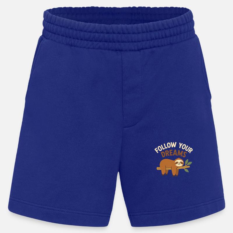 Chill Mode On – Sloth - Heavyweight Shorts - made by SPREAD  - Iconic Blue