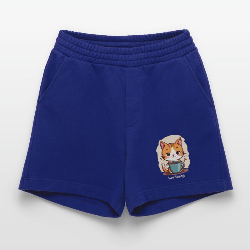 Langsame Morgenkatze mit Kaffee Heavyweight Shorts - made by SPREAD 