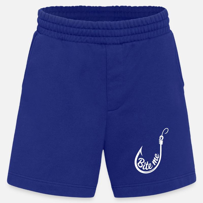 Bite Me Hook Illustration - Heavyweight Shorts - made by SPREAD  - Iconic Blue