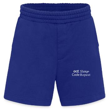 east_sleep_code_repeat - Heavyweight Shorts - made by SPREAD  - Iconic Blue - Vorne