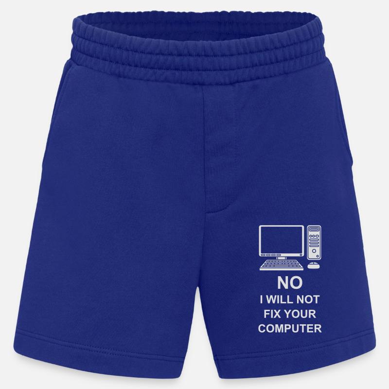 not fix your computer - Heavyweight Shorts - made by SPREAD  - Iconic Blue