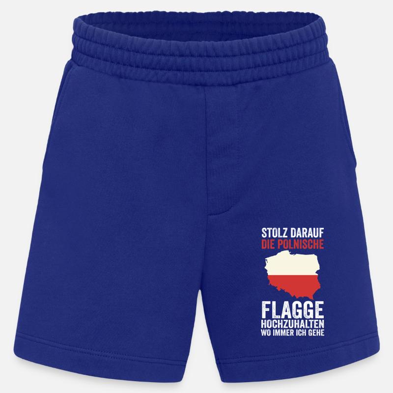 Pole Polnisch Polen - Heavyweight Shorts - made by SPREAD - Iconic Blue