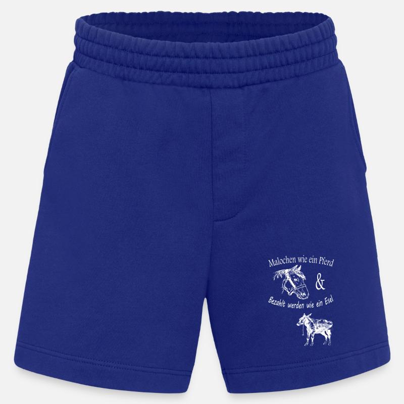 Malochen wie ein Pferd - Heavyweight Shorts - made by SPREAD - Iconic Blue