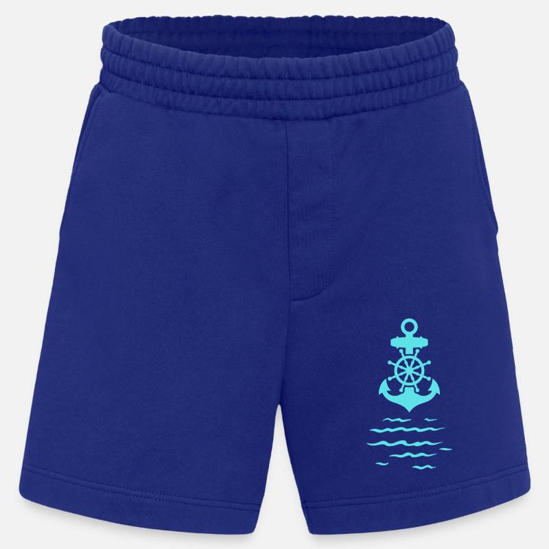blauer Anker im Meer - Heavyweight Shorts - made by SPREAD - Iconic Blue