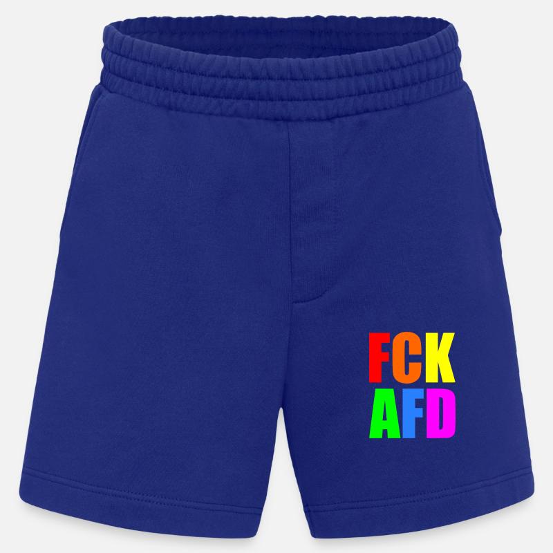 Fck afd - Heavyweight Shorts - made by SPREAD  - Iconic Blue