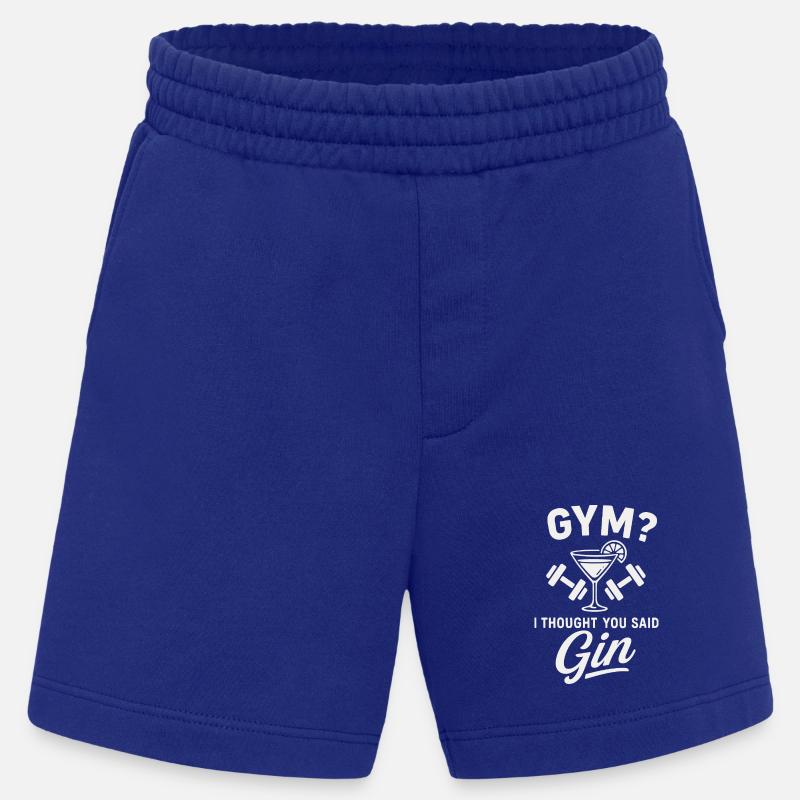 Gym oder Gin ? - Heavyweight Shorts - made by SPREAD  - Iconic Blue