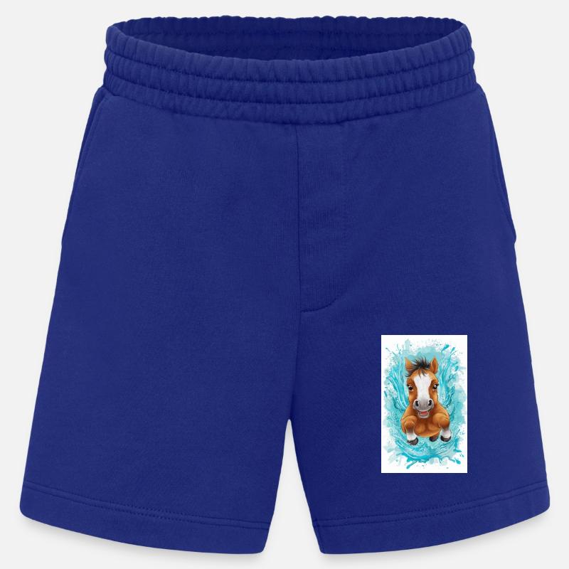 Kleines schwimmendes Pferd - Heavyweight Shorts - made by SPREAD  - Iconic Blue