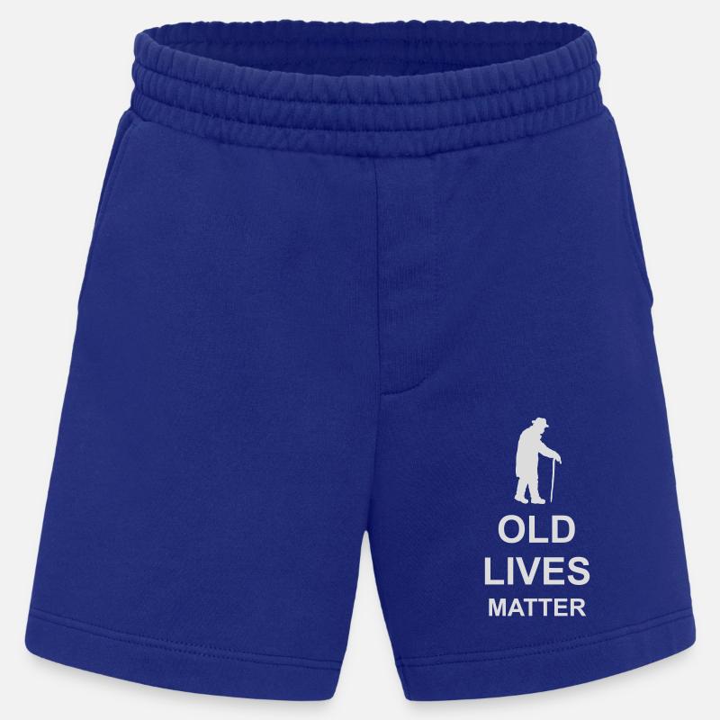Citation Old Lives Matter - Short bio épais fabriqué en UE - Iconic Blue