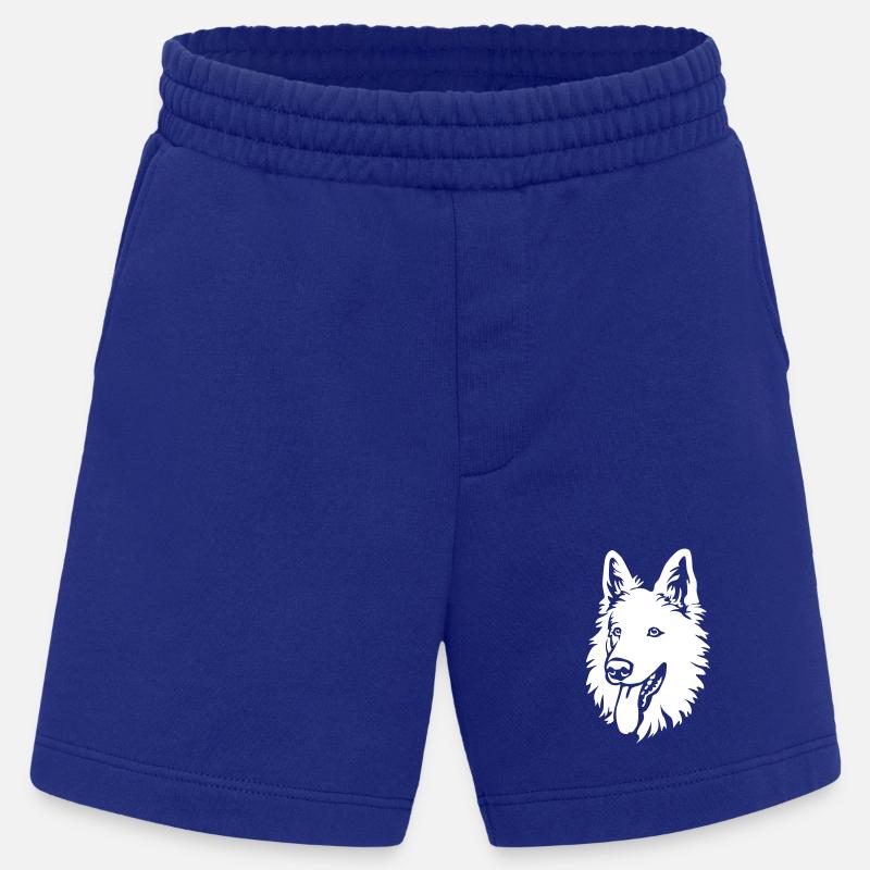 Schweizer Schäferhund Kopf "Black Edition" - Heavyweight Shorts - made by SPREAD - Iconic Blue