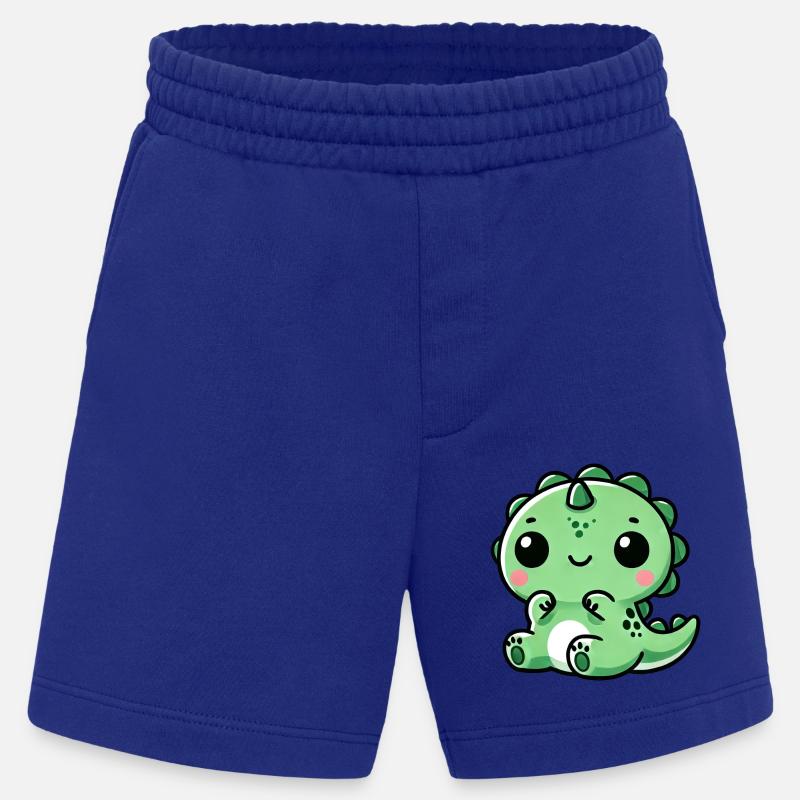 Mignon Dino T-Rex Chibi - Short bio épais fabriqué en UE - Iconic Blue