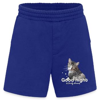 Chemise de sommeil bonne nuit bonne nuit - Short bio épais fabriqué en UE - Iconic Blue - Devant