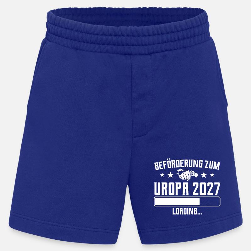Werdender Uropa 2027 Beförderung Loading - Heavyweight Shorts - made by SPREAD  - Iconic Blue