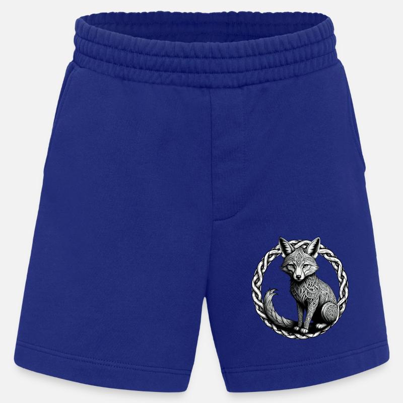 Fuchs mit keltischem Knoten 01 - Heavyweight Shorts - made by SPREAD  - Iconic Blue