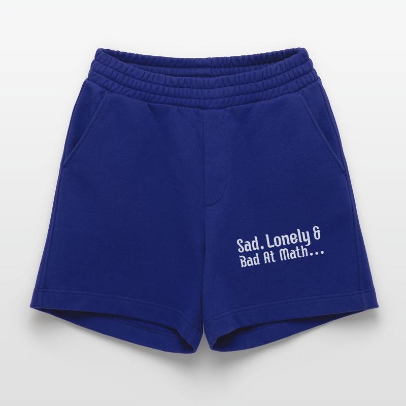 sad, lonely and bad at math Heavyweight Shorts - made by SPREAD 