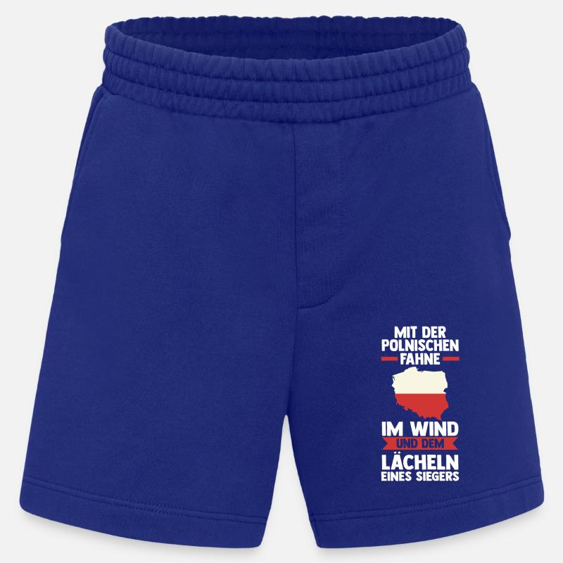 Pole Polnisch Polen - Heavyweight Shorts - made by SPREAD - Iconic Blue