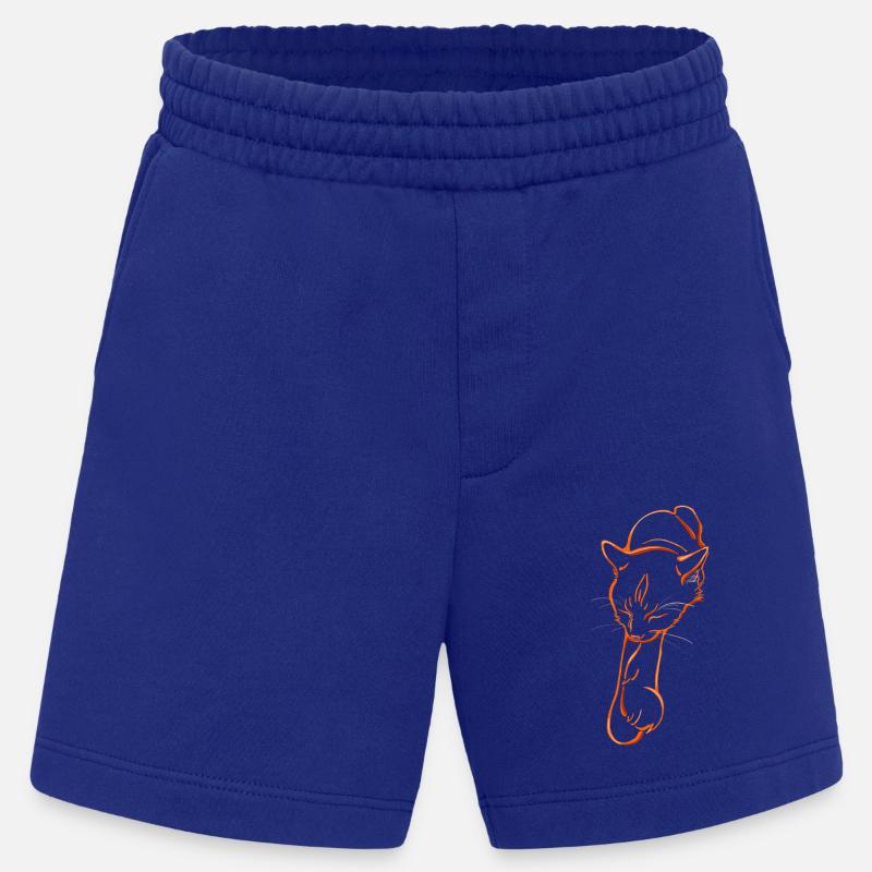 Sleeping cat - Heavyweight Shorts - made by SPREAD  - Iconic Blue
